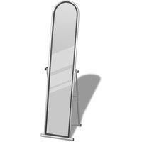 Free Standing Floor Mirror Full Length Rectangular Grey
