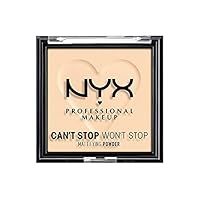 NYX Professional Makeup Can/'t Stop Won/'t Stop Mattifying Powder, Matte Finish, Fair
