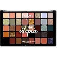 NYX Professional Makeup Ultimate Eye Shadow Palette, Pressed Pigments, 40 Shades, Matte, Satin, Metallic, Shade: Ultimate Utopia