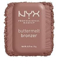 NYX Professional Makeup Buttermelt Powder Bronzer, Up To 12H Wear, Fade & Transfer Resistant, Shade: All Butta/'d Up