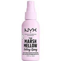 NYX Professional Makeup Matte Setting Spray, 10-in-1 Makeup Extending Benefits, Minimises Pores, Smudge- and Transfer Resistant, Marshmellow