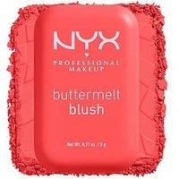 NYX Professional Makeup Buttermelt Powder Blush, Up To 12H Wear, Seamless Blending, Fade and Transfer Resistant, With Shea and Mango Butter, Vegan Formula, Shade: Sooner The Butta