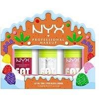 Nyx Professional Makeup Holiday Fat Oil Trio Kit, Up To 12Hr Hydration, Non Sticky Finish, Lip Gloss