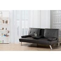 Faux Leather Cinema Sofa Bed - Cream Or Black!