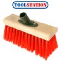Yard Broom Head Red PVC 10"