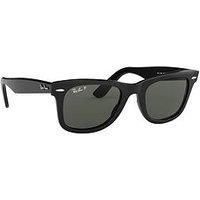 Ray-Ban Sunglasses Wayfarer 2140 901/58 Black Green G-15 Polarized Medium 50mm