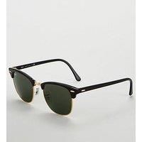 Ray-Ban Clubmaster Sunglasses 3016 W0365 Black Green G15 51mm Unisex Genuine New