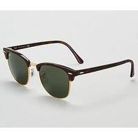 Ray-Ban Clubmaster Metallic RB 3016 Wayfarer Sunglasses, Brown (Braun RB 3016 W0366)