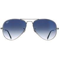 Ray-Ban Unisex Aviator Sunglasses, Silver (003/3f), 62 mm UK