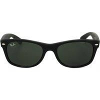 Ray-Ban Unisex New Wayfarer Classic Sunglasses, Black With Green Classic G-15 Lens, 52 mm UK