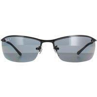 Rayban Sunglasses Top Bar 3183 Shiny Black Polarized Grey 002/81
