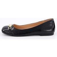 Love Moschino Chain Ballet Pumps - Black