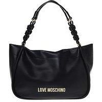Love Moschino Braided Strap Tote Bag - Black