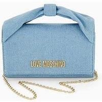 Love Moschino Mini Denim Crossbody - Light Blue