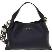 Love Moschino Sparkle Logo Strap Small Tote - Black