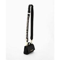 Love Moschino Sparkle Logo Strap Mini Bag - Black