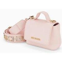 Love Moschino Sparkle Logo Strap Mini Bag - Powder