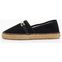 Love Moschino Canvas Espadrille - Black