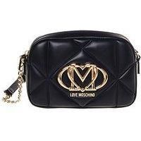 Love Moschino Quilted Big Logo Small Bag - Black