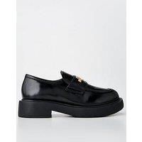 Love Moschino Logo Loafers - Black