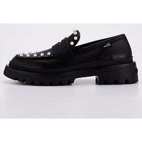 Love Moschino Chunky Pearl Loafers - Black