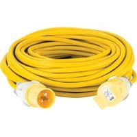 Defender Extension Lead Yellow 2.5mm2 16A 25m 110V (E85233)