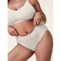 BRAVADO! DESIGNS Sustainable Panty | High-Rise | Seamless | Antique White | XL/XXL