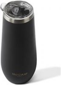 VAHDAM, Caper-Stainless Steel Tumbler | Vacuum (9.1oz/270ml, Black)