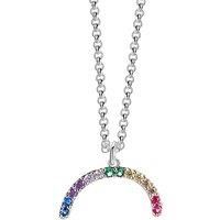 Rainbow Necklace - Silver