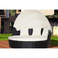 Outsunny Rattan 5-Piece Garden Day Bed - Black