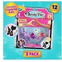 Twisty Petz 3 Pack, Twistable. Wearable and Fashionable. Sparkly gems that transform from a pet into a bracelet and back from a couple of simple twists! Includes 3, 12 to collect. Age 4+