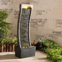 Peaktop Outdoor Garden Patio Decor Curved Water Fountain Feature RJ-19048-UK