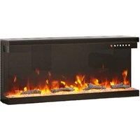 Modern Wall-Mounted Electric Fireplace with Custom Flames & Efficient Heat