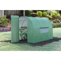 Outsunny Walk-In Polytunnel Greenhouse - Metal Frame & Door