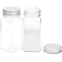 Youngever Pack Plastic Spice Jars, Clear Spice Containers 12 150ML