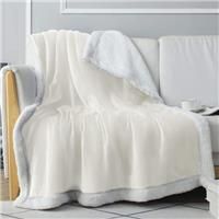 Everlasting Comfort Plush Sherpa Fleece Blanket - Sided, 2 (127x165cm)