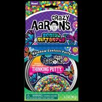 Crazy Aarons Social Butterfly Rainbow Confetti Putty
