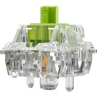 Glorious Raptor Clicky Switches for Mechanical Keyboards for Gaming: 36 PCS, 5-pin, Transparent for MAX RGB, Pre-Lubed, Compatible with MX Keycaps, Premium Click Bar for Thocky Sound