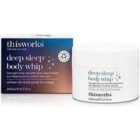 This Works Deep Sleep Body Whip, an All Over Body Butter Infused with the Award-Winning Deep Sleep Functional Fragrance and Magnesium, to Moisturise Skin & Aid Sleep, 200ml