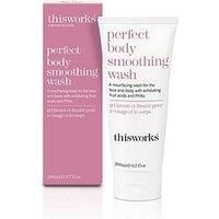 This Works Perfect Body Smoothing Wash, 200ml - Resurfacing Face and Body Wash with Fruit Acids, PHAs and Mood Boosting Fragrance - Sulphate-Free Shower Gel for Gentle Exfoliation and Smoother Skin