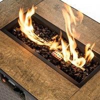 Teamson Home 4kg Black Fire Glass, Mirrored Lava Rocks for Outdoor Gas Fire Pits