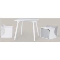 Fantasy Fields - Biscay Bricks Table & Chairs Kids Furniture - Grey