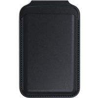 Satechi Magnetic Magsafe Wallet, Double Flap Stand Card Holder, 4 Slots with Front NFC Pass-Through, Adjustable Phone Attachment for iPhone 17, 16, 15 to 12, Travel Accessory, Black