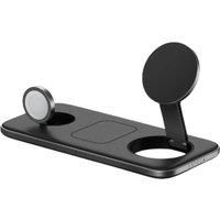 SATECHI Qi2 Trio Wireless Charging Pad, 3 in 1 Wireless Charging Station, Qi2 15W Fast Wireless Charger for iPhone 16/15/14/13/12, AirPods and Apple Watch