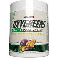 EHPlabs OxyGreens Daily Super Greens Powder - Green Superfood, Spirulina Herbal Supplement with Prebiotic Fibre, Alkalizing Antioxidants & Immunity Wellness, 30 Serves (Passionfruit)