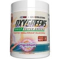 EHPlabs x Ghostbusters OxyGreens Super Greens Powder - Spirulina & Chlorella Superfood & Greens Supplements with Prebiotic Fibre, Antioxidants & Immunity Support, 30 Serves (Proton Plasma)