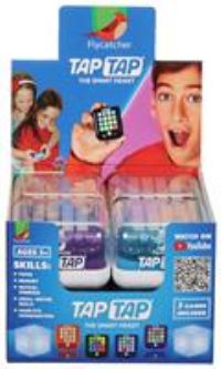 Flycatcher TAP181-08 TapTap Smart Fidget, Palm Size Gadget, High-tech Games, Travel Toy, Gift for Age 5+, Colours Vary