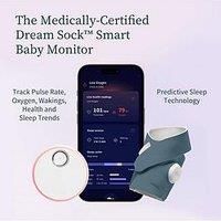 Owlet Dream Sock® - Smart Baby Monitor - Track Live Pulse (Heart) Rate, Oxygen in Infants - Bedtime Blue