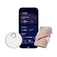 Owlet Dream Sock® - Smart Baby Monitor - Track Live Pulse (Heart) Rate, Oxygen in Infants - Dusty Rose