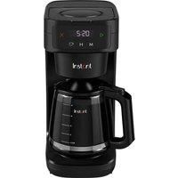 Instant Infusion Brew Automatic Filter Coffee Maker 24 Hour Programmable Coffee Machine, Glass Carafe, Digital Display - Keep Warm Function, 4-12 cup Customisable Brewing, Black